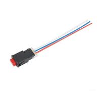 Accarugty Interruptor de luz de doble peligro para motocicleta, botón de señal dual de 12 V-24 V con 3 cables, se adapta a la mayoría de motocicletas para mejorar la seguridad de conducción en clima