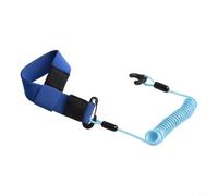 Accarugty Jet Ski - Cordón de seguridad con interruptor de apagado de motor de barco, duradero, cable de nailon para muñeca, correa de muñeca ajustable de neopreno, seguridad marina esencial (2 azul)
