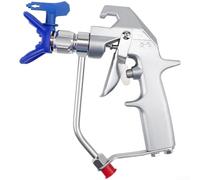 Accarugty Kit de boquilla de repuesto de herramienta de pulverización sin aire con boquilla de acero inoxidable, gatillo de dos dedos y carcasa de aleación de aluminio para uso de 5000 PSI (boca)