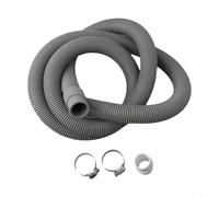 Accarugty Kit de extensión de manguera de drenaje para lavadora y lavavajillas | Tubo de residuos de 70 cm, 150 cm, 200 cm con conector y abrazaderas, compatible con todas las marcas (150 cm)