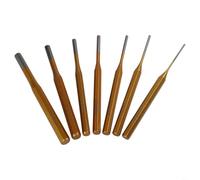 Accarugty Kit de punzones de rodillo de 7 piezas, perforadores de acero de aleación de 2 a 10 mm, endurecidos para mayor durabilidad, estilos de cincel y cono, marcado de precisión, compatible con