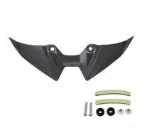 Accarugty Kit de reparación de parabrisas, alerón de pico de pájaro de carenado de labio inferior ABS, reduce la inestabilidad frontal para Kawasaki Z900 2025, negro (transferencia de agua)