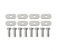 Accarugty Kit de repuesto de tornillos y tuercas de riel de kayak, acero inoxidable 304 M6 x 20 mm, 8 juegos para kayaks, canoas, barcos, accesorios de montaje
