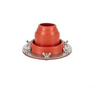 Accarugty Kit intermitente de estufa de tienda de campaña, adaptador de tubo de estufa de tienda caliente, sello de chimenea de estufa de leña, funda de chimenea de silicona, escudo térmico de estufa