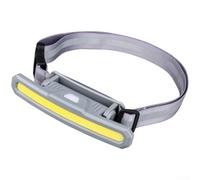 Accarugty Luz de cintura recargable, lámpara de funcionamiento USB C, baliza de seguridad de luz roja, cabeza LED COB, alternativa a la antorcha, equipo de correr manos libres, rotación de 180 grados