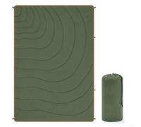 Accarugty Manta de camping, impermeable y cálida, manta térmica grande, 140 x 200 cm, tapete portátil para senderismo, picnic, playa, festival, uso por 2-4 personas