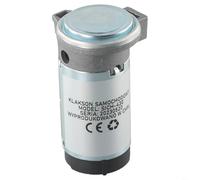 Accarugty Motor de bomba de aire eléctrica 12V 150dB 180W Compresor de alta presión, para camión, coche, barco, tren, puerto de 10 mm, color rojo y plateado (plata)