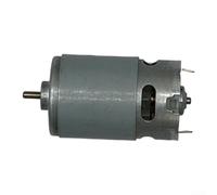 Accarugty Motor de taladro de eje ligero alimentado por batería de litio de 18 V tipo 550 y aplicaciones de herramientas de construcción, gris