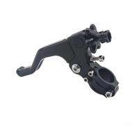 Accarugty Palanca de embrague de motocicleta de aluminio CNC, un dedo corto H & lebar, para acrobacias, extremo de cable de 8.5 mm, ajuste, acabado anodizado (negro)