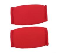 Accarugty Paquete de 2 fundas para correa de barbilla de fútbol, funda de neopreno suave para casco para mayor comodidad, protección transpirable de secado rápido para fútbol americano (rojo)