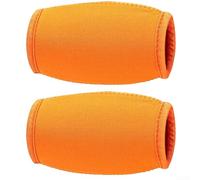 Accarugty Paquete de 2 fundas para correa de barbilla de fútbol, funda de neopreno suave para casco para mayor comodidad, protección transpirable de secado rápido para fútbol americano (naranja)