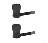 Accarugty Par de muñequeras de béisbol, acolchado de EVA, para absorción de golpes, poliéster resistente a la suciedad con bandas elásticas para los dedos, para hockey y hockey (26 cm), color negro
