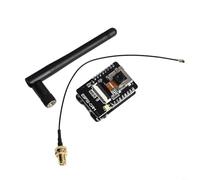 Accarugty para módulo ESP32-CAM con CPU de doble núcleo, Bluetooth-4.2, antena de 2.4GHz, interfaz USB, ranura para tarjeta TF y carcasa ABS compacta para placas de desarrollo ESP32 (negro)