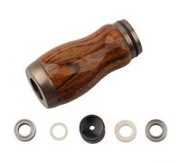 Accarugty Perilla de pesca H&le, para Daiwa y carretes, repuesto de plástico de madera con rodamientos de 7 x 4 x 2,5 mm, kit de reparación de piezas de carrete (Gunmetal Brasil)