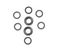 Accarugty Perilla de pesca H&le, para Daiwa y carretes, repuesto de plástico de madera con rodamientos de 7 x 4 x 2,5 mm, kit de reparación de piezas de carrete (piezas de plomo)