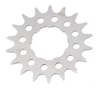 Accarugty Piñón de una sola velocidad para cadenas de 7/8/9/10/11 velocidades, rosca fija de acero inoxidable para anillo, 12T a 18T (paquete de 1) (18T)