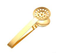 Accarugty Pinzas de acero inoxidable para alimentos, clip colador de malla, herramienta para preparar té, espumador de aceite de sopa, utensilio para servir albóndigas, pinzas para chapado en ensalada