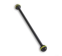 Accarugty Poste de luz de buceo de aleación de aluminio, con doble cabeza de bola, soporte de linterna de fotografía subacuática, para luz de llenado de cámara, soporte de brazo (8 pulgadas)