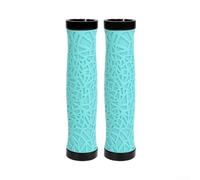Accarugty Puños para manillar de bicicleta de montaña con doble sistema de bloqueo, textura de red TPE antideslizante que absorbe los golpes, para MTB, accesorios de ciclismo todoterreno para reducir