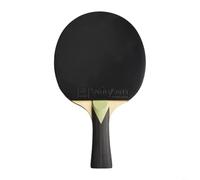 Accarugty Raqueta de tenis de mesa de 7 capas de madera FL Long H&le con esponja media, para jugar en todo el contorno, control fuerte, agarre antideslizante, bate de pong (verde)