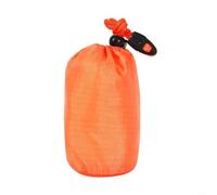 Accarugty Saco térmico de supervivencia impermeable, forro compacto para camping, reflector de calor resistente al viento, emergencia naranja, refugio, saco de dormir de emergencia (bolsa de silbato)