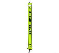 Accarugty Salchicha de seguridad de buceo, tubo de señal de buceo naranja, boya marcador de superficie SMB, boya de descompresión inflable, dispositivo de flotación de emergencia de buceo (1,5 m x 15