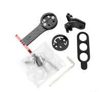 Accarugty Soporte de extensión de manillar de fibra de carbono para | Soporte para Garmin para Bryton, extensor de vástago de aleación de carbono T800 con gancho para cámara y clip de luz frontal