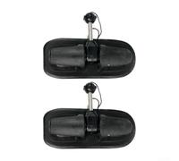 Accarugty Soporte giratorio de remo, bloqueo de pala, accesorio inflable para barco, montaje de equipo de rafting, reposapiés de canoa, instalación sin taladro, goteo de agua (negro)