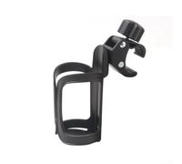 Accarugty Soporte para vasos, para cochecito de bebé, bicicleta y triciclo, soporte ajustable para botella de agua con almohadilla antideslizante, estante de plástico flexible para bebidas, negro (A)