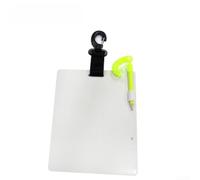 Accarugty Tablero de escritura de buceo ABS, pizarra de buceo con hebilla luminosa, bloc de notas subacuático para buceo Tablero de muñeca para comunicarse en buceo Equipo de buceo unisex (D)