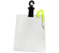 Accarugty Tablero de escritura de buceo ABS, pizarra de buceo con hebilla luminosa, bloc de notas subacuático para buceo Tablero de muñeca para comunicarse en buceo Equipo de buceo unisex (A)