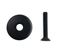 Accarugty Tapa superior para auriculares de bicicleta, cubierta de vástago de horquilla de 28,6 mm, aleación de aluminio ultraligera, alta resistencia para bicicletas de carretera y montaña, incluye