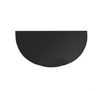 Accarugty Tapete ignífugo de fibra de vidrio para chimenea, almohadilla semicircular resistente al calor para estufas de leña y hogueras, protector de suelo de silicona para calefacción del hogar