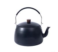Accarugty Tetera de aluminio, hervidor de camping, caldera de agua para senderismo, utensilios de cocina para mochileros, hervidor de café al aire libre, tetera ligera, olla portátil para estufa