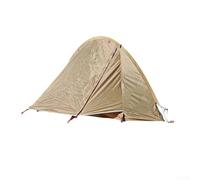 Accarugty Tienda de campaña para una sola persona, refugio de camping ultraligero de 1,35 kg con tela Ripstop 210T y clasificación impermeable PU3000 para senderismo, mochileros al aire libre (marrón
