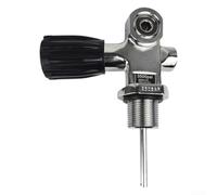 Accarugty Válvula de tanque de buceo de alta presión 3500PSI DIN Yugo - Adaptador G3/4 M18x1.5 Válvula de cilindro de aleación de aluminio para engranaje de buceo subacuático (G3/4 14NPSM)