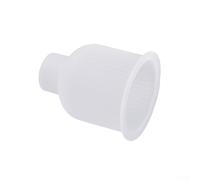 Accarugty Vela de silicona para hacer macetas y jarrones de resina, plantilla de manualidades reutilizable flexible de grado alimenticio, 1 pieza blanca para decoración del hogar y proyectos de jabón