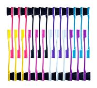 AcceLeah 24 piezas cepillo de pelo de doble cara control cepillo de pelo peine combo paquete peine suave peine, 5 colores