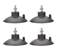 AccEncyc 4 patas con ventosa para patatas fritas con tornillos para cortador de patatas fritas comercial industrial (negro)