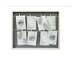 accent by nielsen Collage con clips, 8 fotos cada una 10x15 cm, blanco/gris