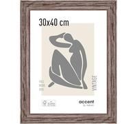 accent by nielsen marco de madera Vintage, 30x40 cm, Marrón