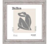 accent by nielsen marco de madera Vintage, 30x30 cm, Blanco