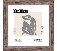 accent by nielsen marco de madera Vintage, 30x30 cm, Marrón