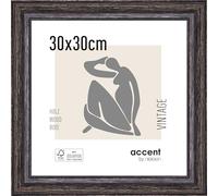 accent by nielsen marco de madera Vintage, 30x30 cm, Negro