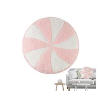 Accent Cushion, Novelty Shaped Throw Pillows, Fun Living Room Decor, Stuffed Design, Interior Furnishing, Bright Red and White Stripes for Chair Bedroom Couch Sized Accent