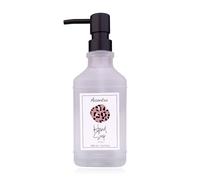 Accentra Dispensador de jabón de Manos con dispensador de jabón de Manos en dispensador Decorativo de Cristal con diseño de Leo, jabón líquido, 500 ml, Fragancia: té Blanco, Idea de Regalo para