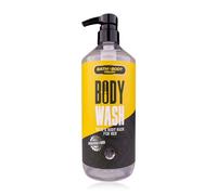 Accentra Gel de ducha Bath + Body Tool para hombres, 1000 ml, dispensador de bomba XL con aroma a madera de sándalo y almizcle, para el cuidado diario del cuerpo y como idea de regalo para cumpleaños