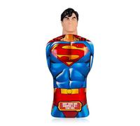 Accentra Gel de ducha Superman 2 en 1 para niños, 400 ml, ducha de cuidado y champú para cuerpo y cabello en diseño de Superman con aroma de océano, idea de regalo para cumpleaños infantiles y bolsa