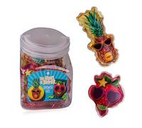Accentra - mini gel de ducha "Las Frutas del Verano"- pack grande como regalo para fiestas de cumpleaños infantiles, premios de rifas o relleno de calendario de Adviento-bote de caramelos con 24x50 ml