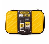 Accentra Set BATH + BODY TOOLKIT regalo para hombre Sandalwood & Musk | Estuche rígido resistente con gel corporal y exfoliante manos, idea obsequio, cuidado masculino en casa o gimnasio